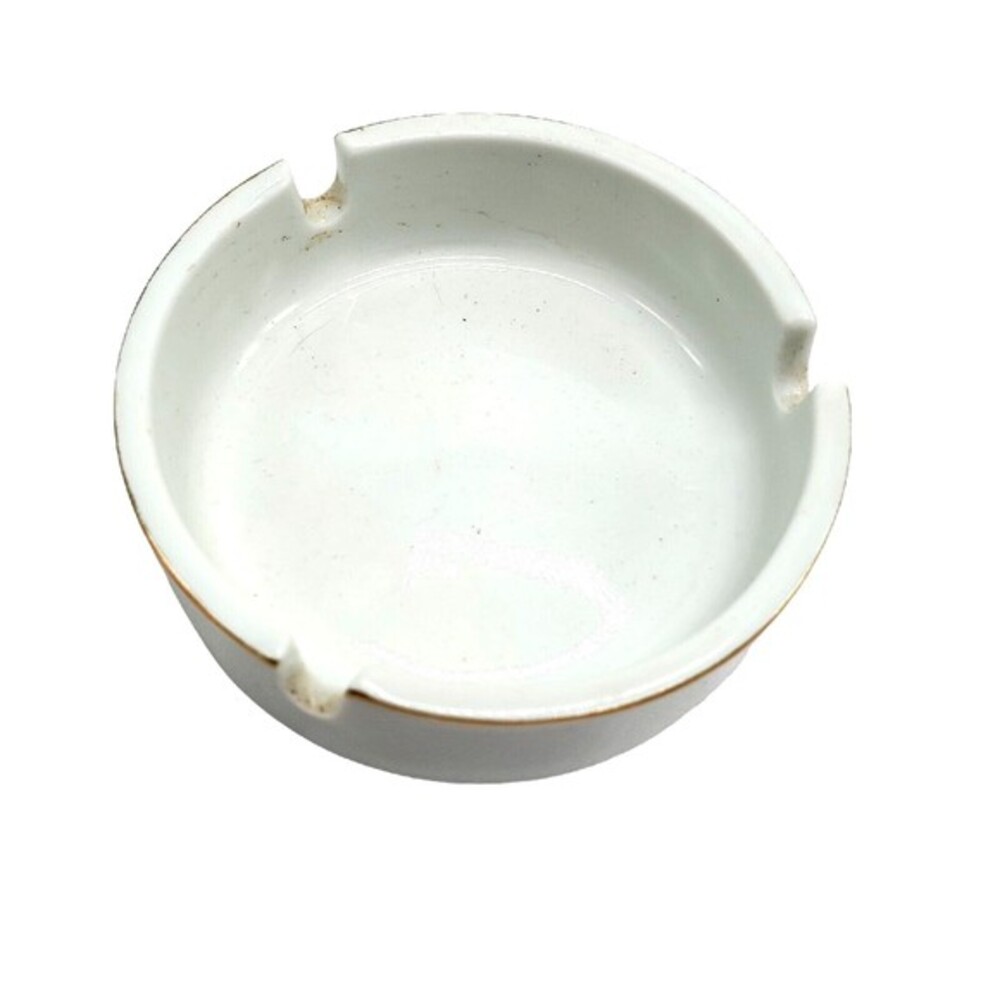 Vintage Trump Taj Mahal Atlantic, NJ‎ Casino Hotel Ashtray Glass Round Ash Tray